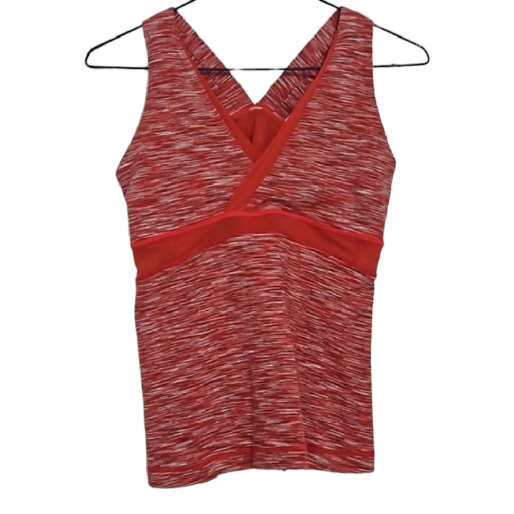 Lululemon Deep V Athletic Tank Coral Space Dye